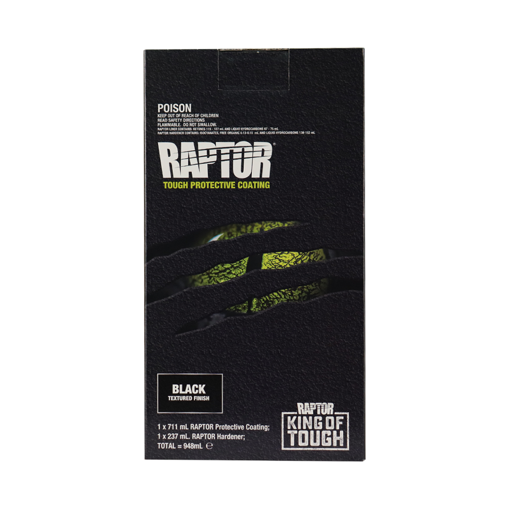 U-POL Raptor Tough Protective Coating 1L Kit Black | eBay