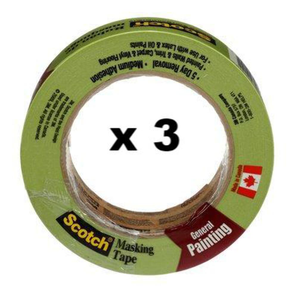 3m Scotch General Painting Masking Tape 2055pcw 24 Green 24 Mm X
