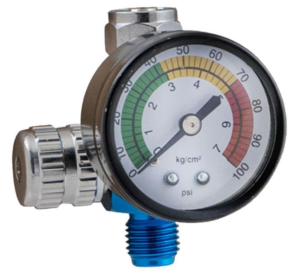 AIR GAUGE REGULATOR SUITS ALL SPRAY GUN SATA IWATA DEVILBISS ANODISED