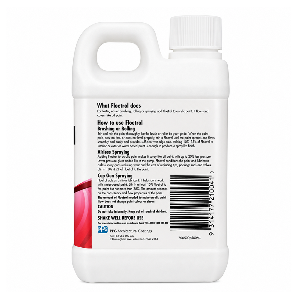 FLOOD Floetrol Paint Conditioner Acrylic Paint Additive Flow Improver 500mL FLOOD Floetrol Paint Conditioner Acrylic Paint Additive Flow Improver 500mL