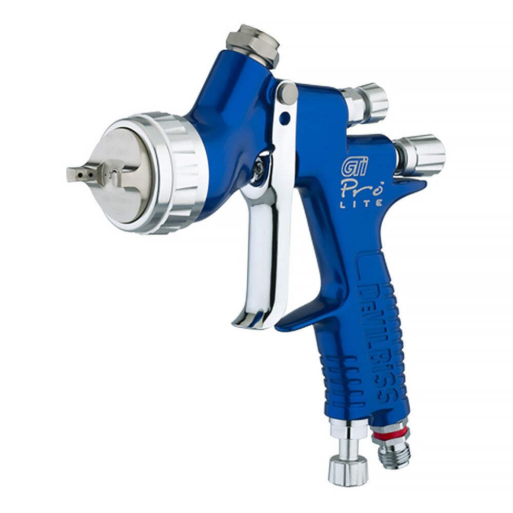 Devilbiss ProLite 1.2mm Fluid Tip TE20 Cap Spray Paint Gun Blue