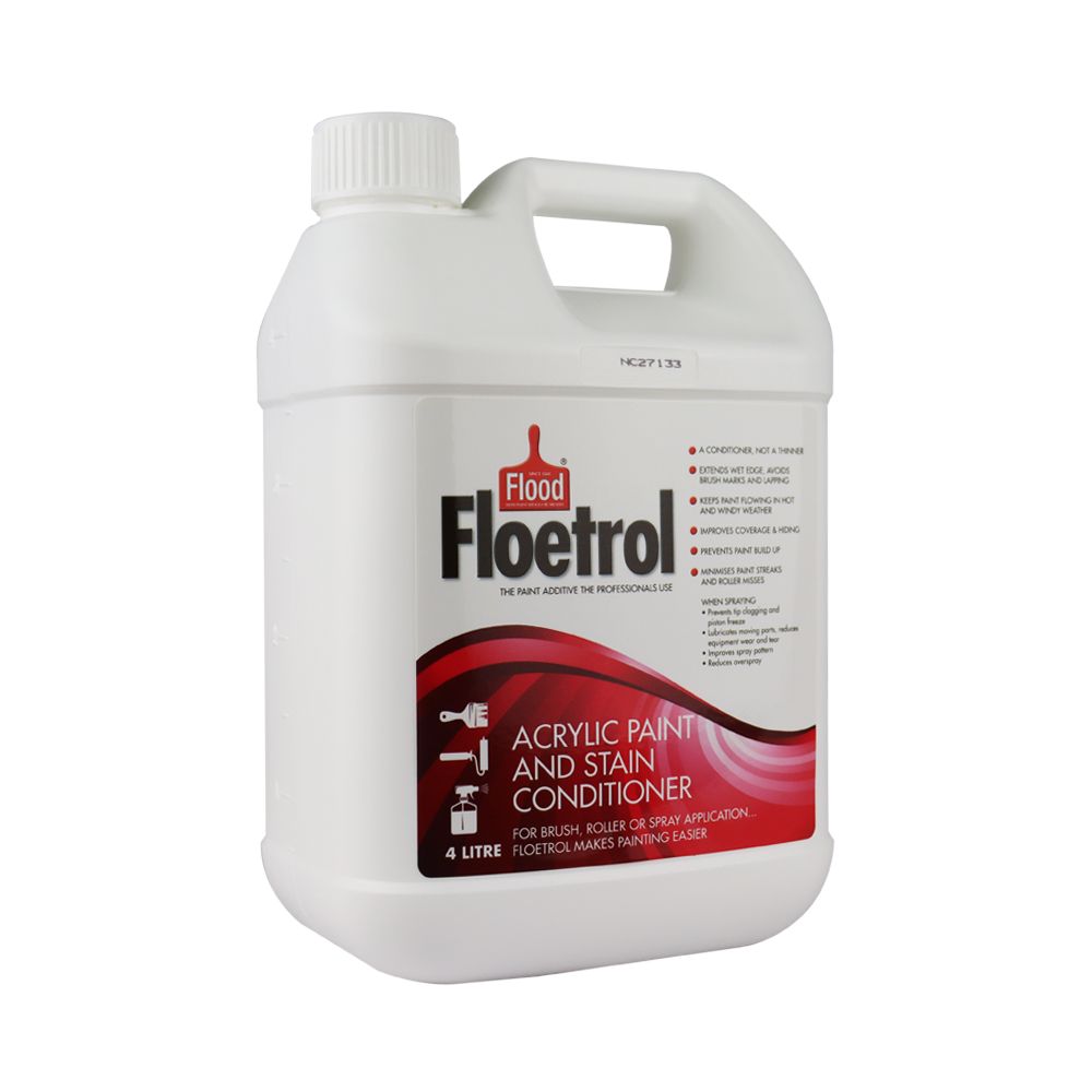 FLOOD Floetrol Paint Conditioner Acrylic Paint Additive Flow Improver 4L