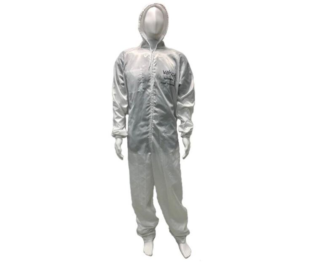 Valspar Premium 1 One Piece White Overalls Spray Painting Suit Automotive Refini Ebay