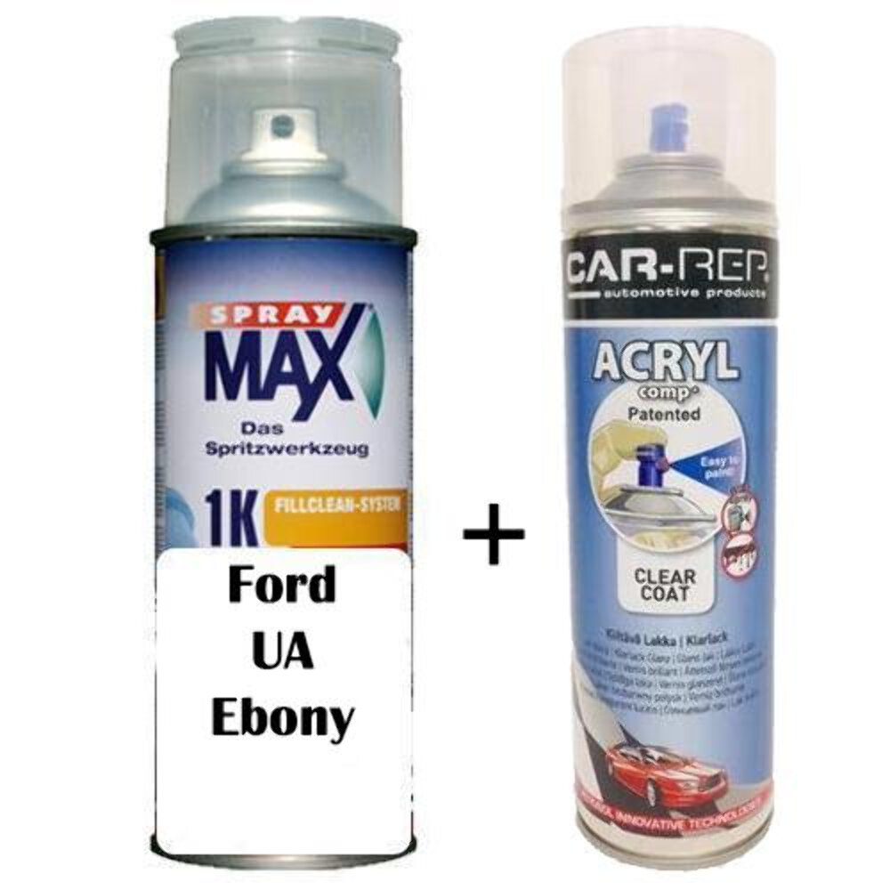 Auto Touch Up Paint Ford UA Ebony Colour Plus 1k Clear Coat eBay