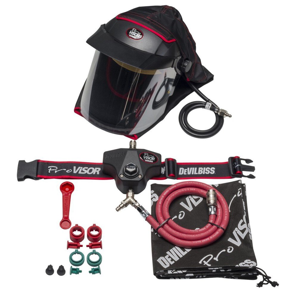 DEVILBISS Pro Visor Air Fed Respirator Mask PROV-650 Complete Unit