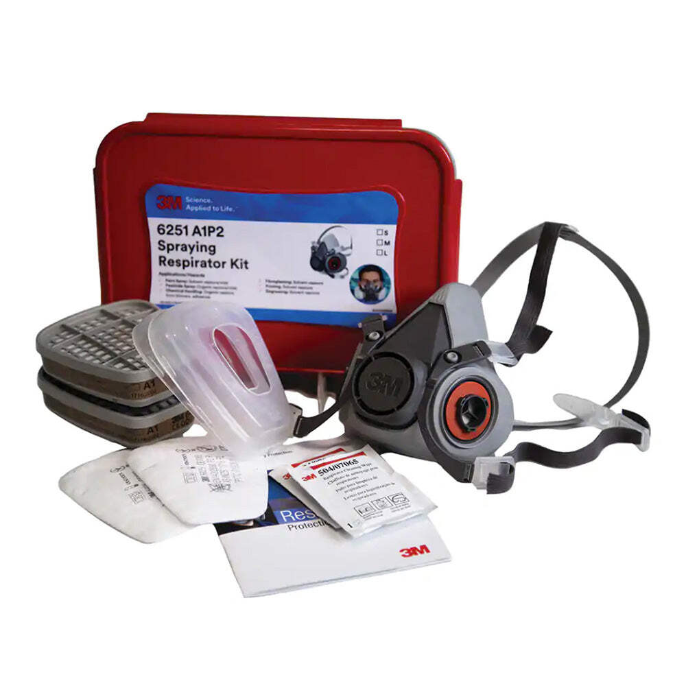 3M Spraying Respirator Starter Kit 6251 Half Face 6000 Series Small