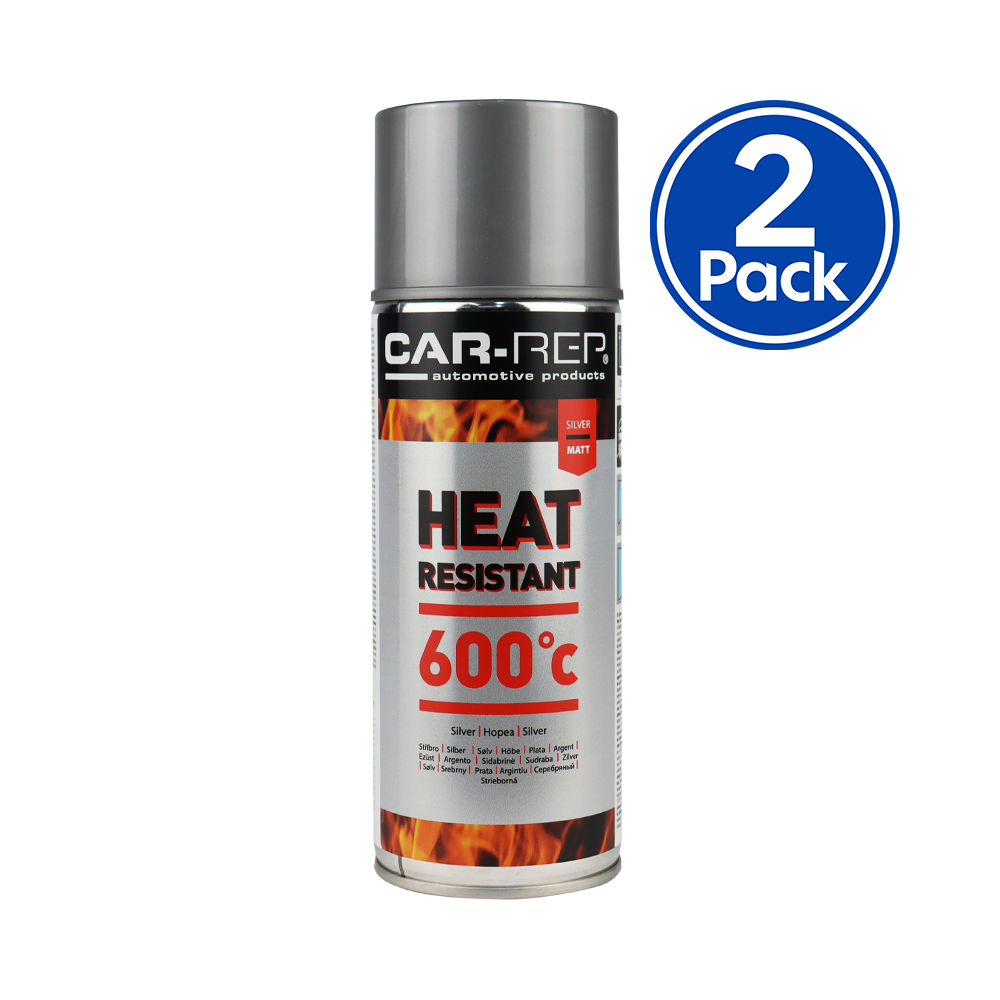 Heat Resistant Colours Aerosol Spray Paint Plus Silver Up To 600c 400ml x 2 eBay