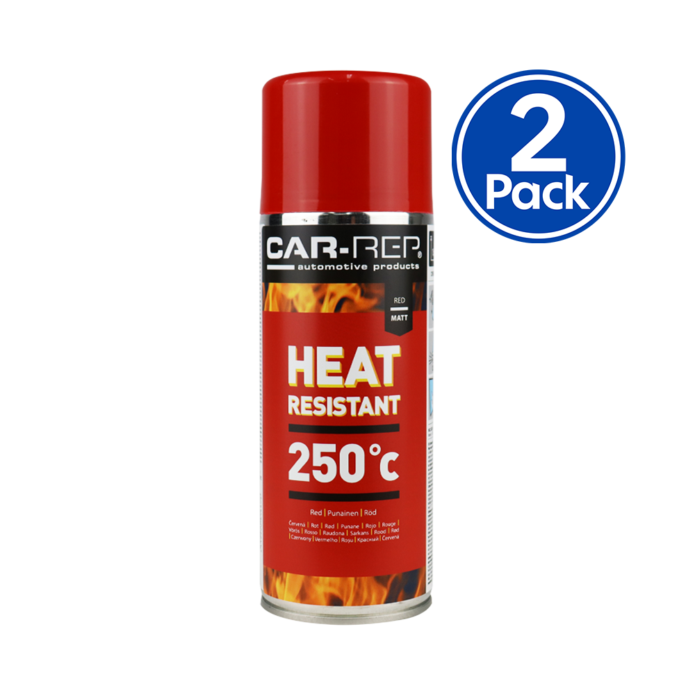 Heat Resistant Aerosol Spray Paint Red Up To 250c 400ml x 2 eBay