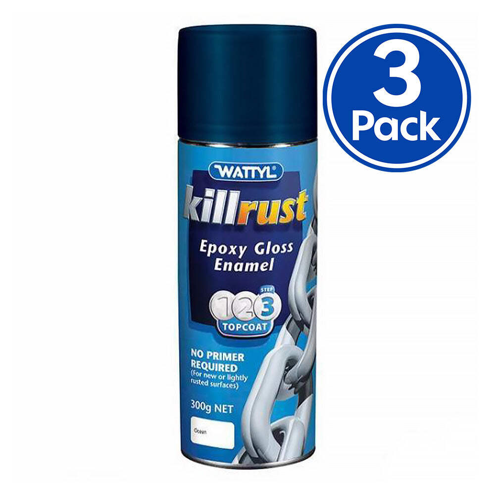 Killrust Epoxy Gloss Enamel 300g Aerosol Spray Can Metal Protection