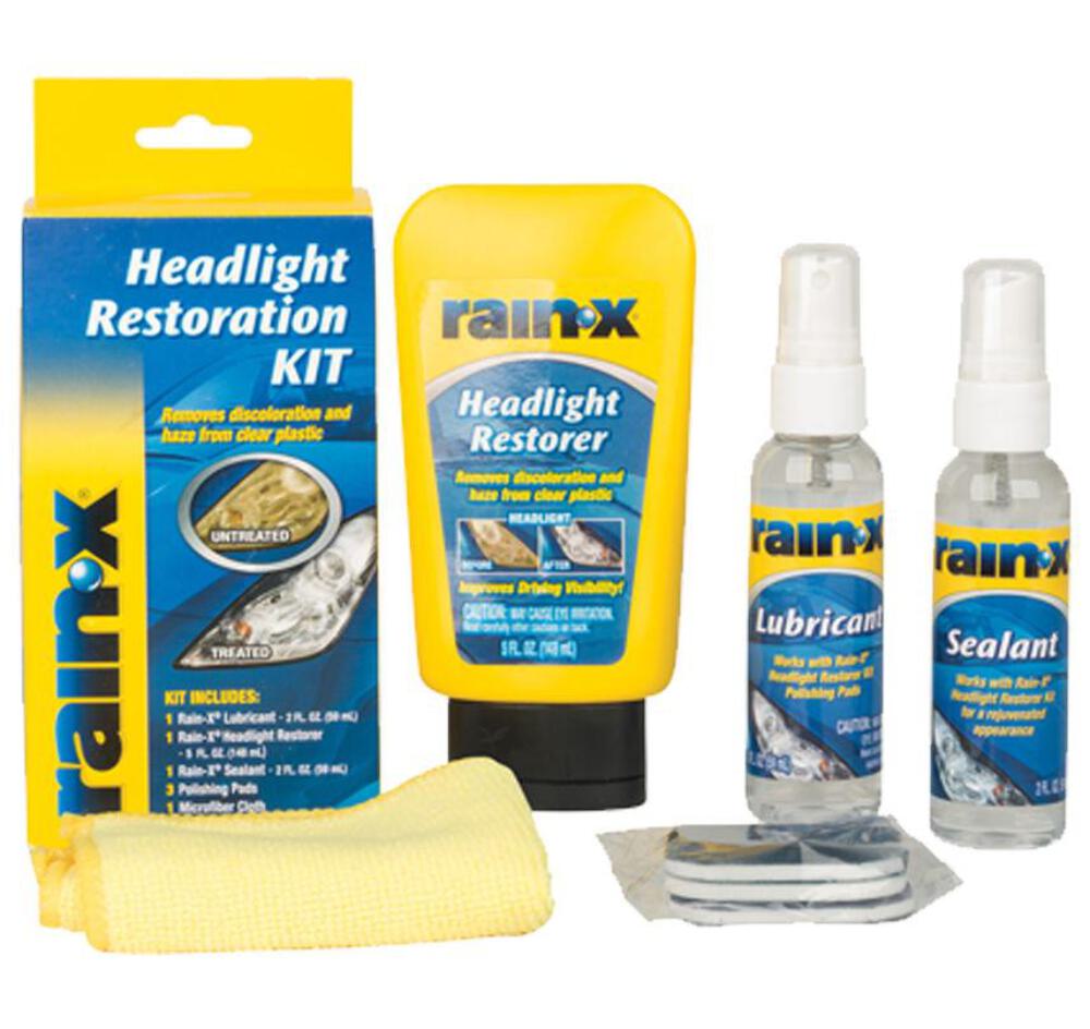 RainX Car Boat Motorcycle Headlight & Plastic Restoration Polish Kit Restorer eBay