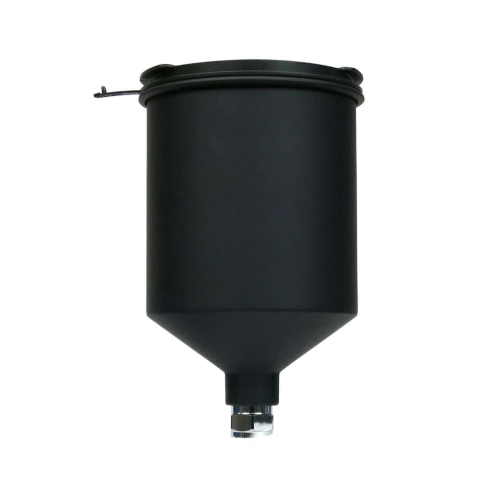 2Spray Aluminium UV Gravity Spray Gun Pot Cup 600ml Black For Iwata W400 Bell Aria