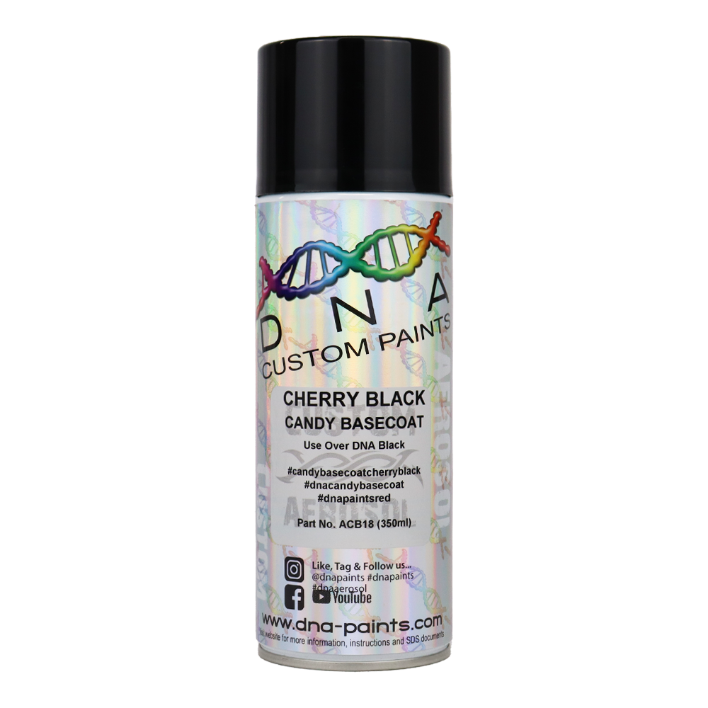 DNA PAINTS Candy Basecoat Spray Paint 350ml Aerosol Candy Cherry Black |  eBay