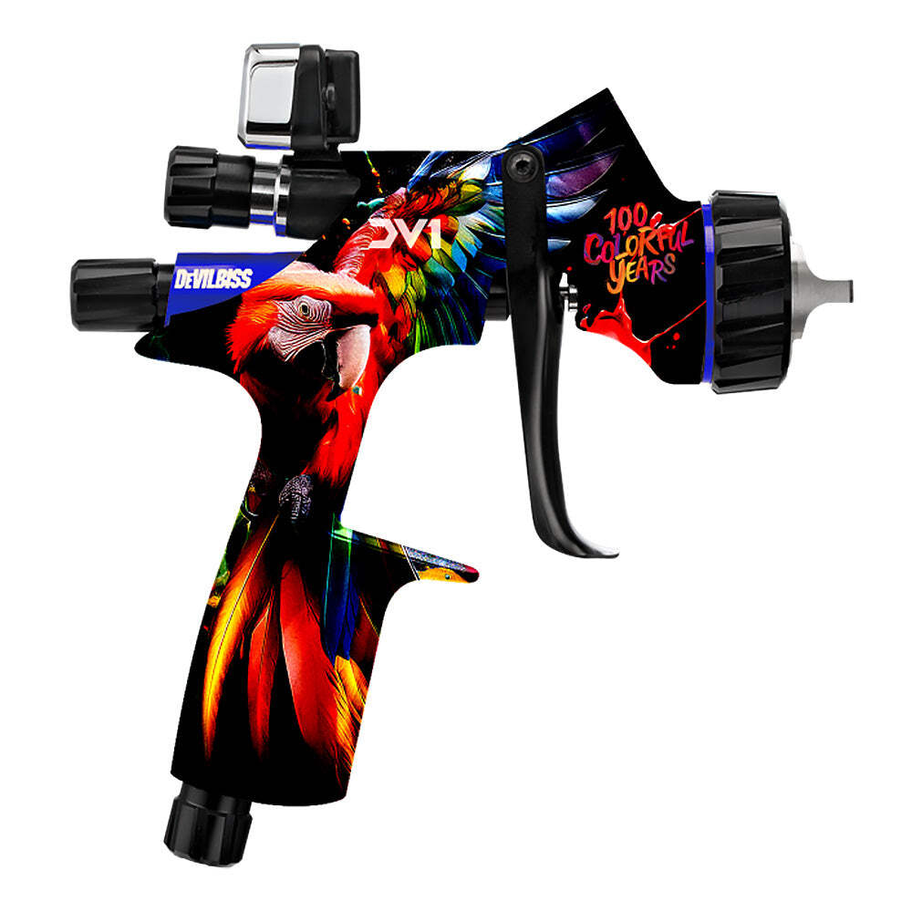 DEVILBISS DV1 1+A Glasurit HVLP Spray Gun 1.4mm Digital Gauge Basecoat