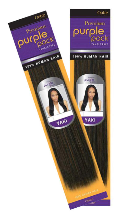 2 Pack Outre Premium Purple Pack Human Hair Yaki 18 Ebay