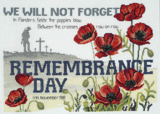 Remembrance Day counted creoss stitch kit A$52.80 (+tax)