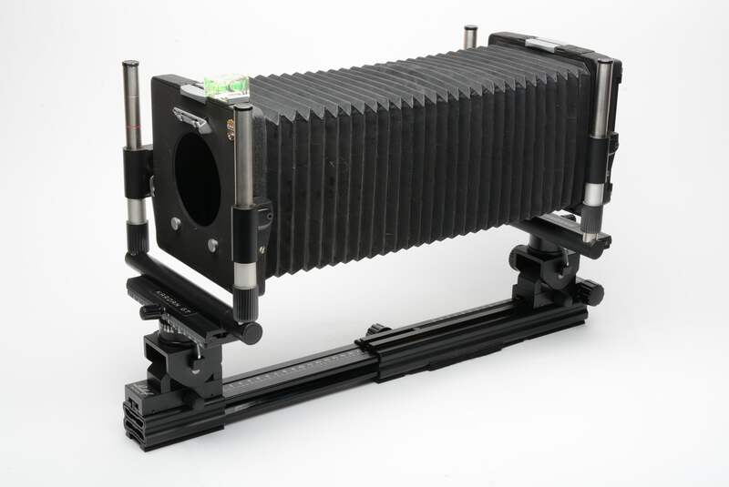 Linhof Kardan GT 4x5 camera, Aluminum case, Cable releases, Very
