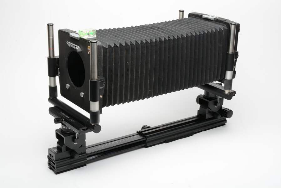 Linhof Kardan GT 4x5 camera, Aluminum case, Cable releases, Very