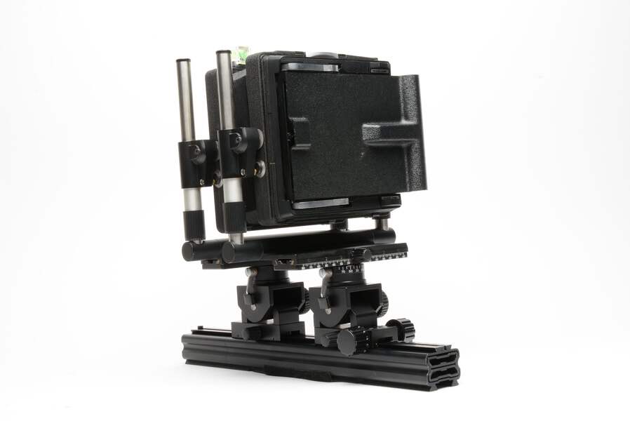 Linhof Kardan GT 4x5 camera, Aluminum case, Cable releases, Very