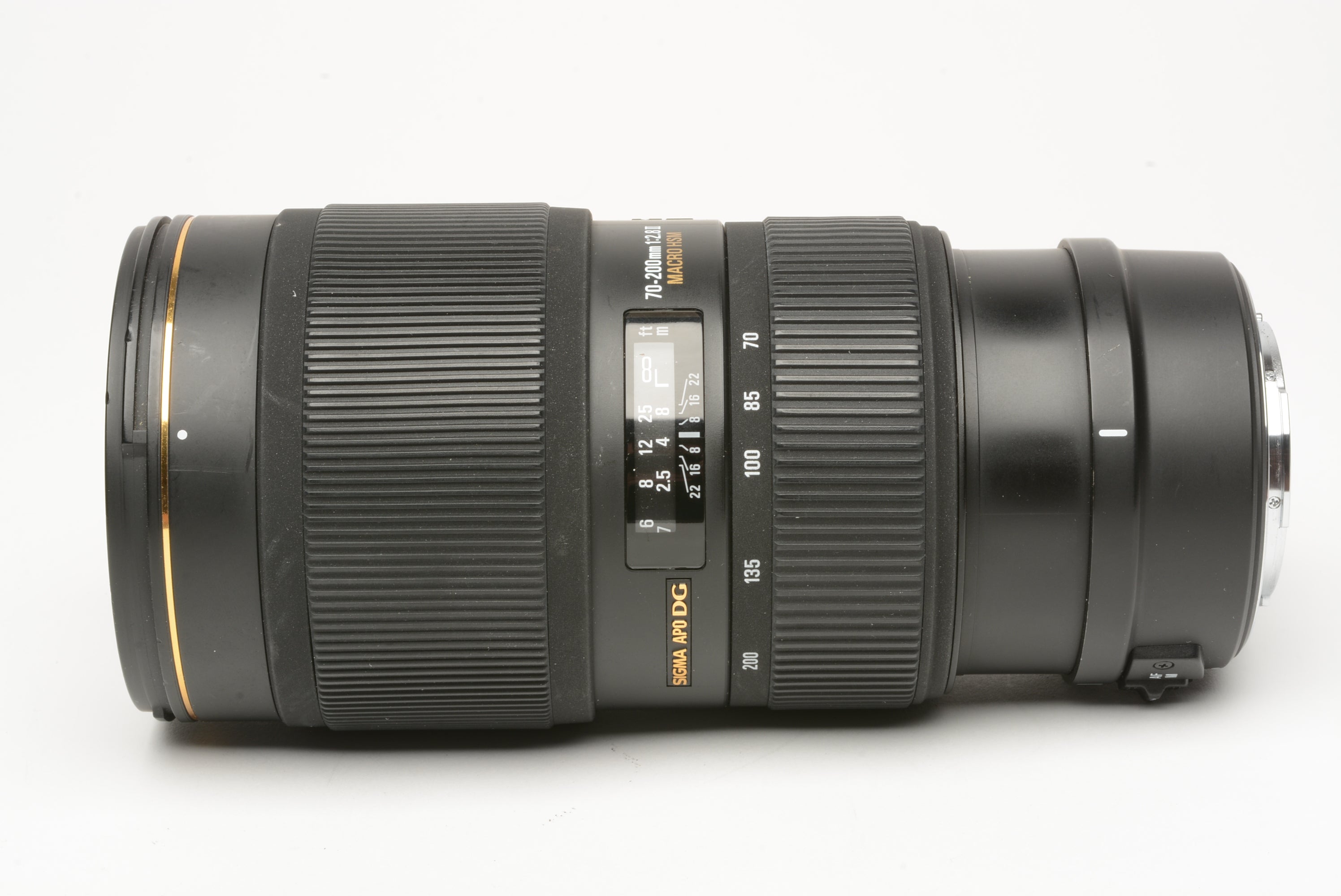 Sigma AF 70-200mm f2.8 II macro HSM EX APO DG lens, case, Sony A