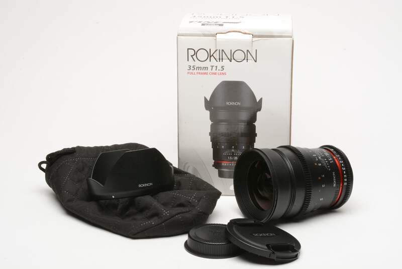Rokinon 35mm T1.5 AS UMC Full Frame Cine DS Lens for Canon EF