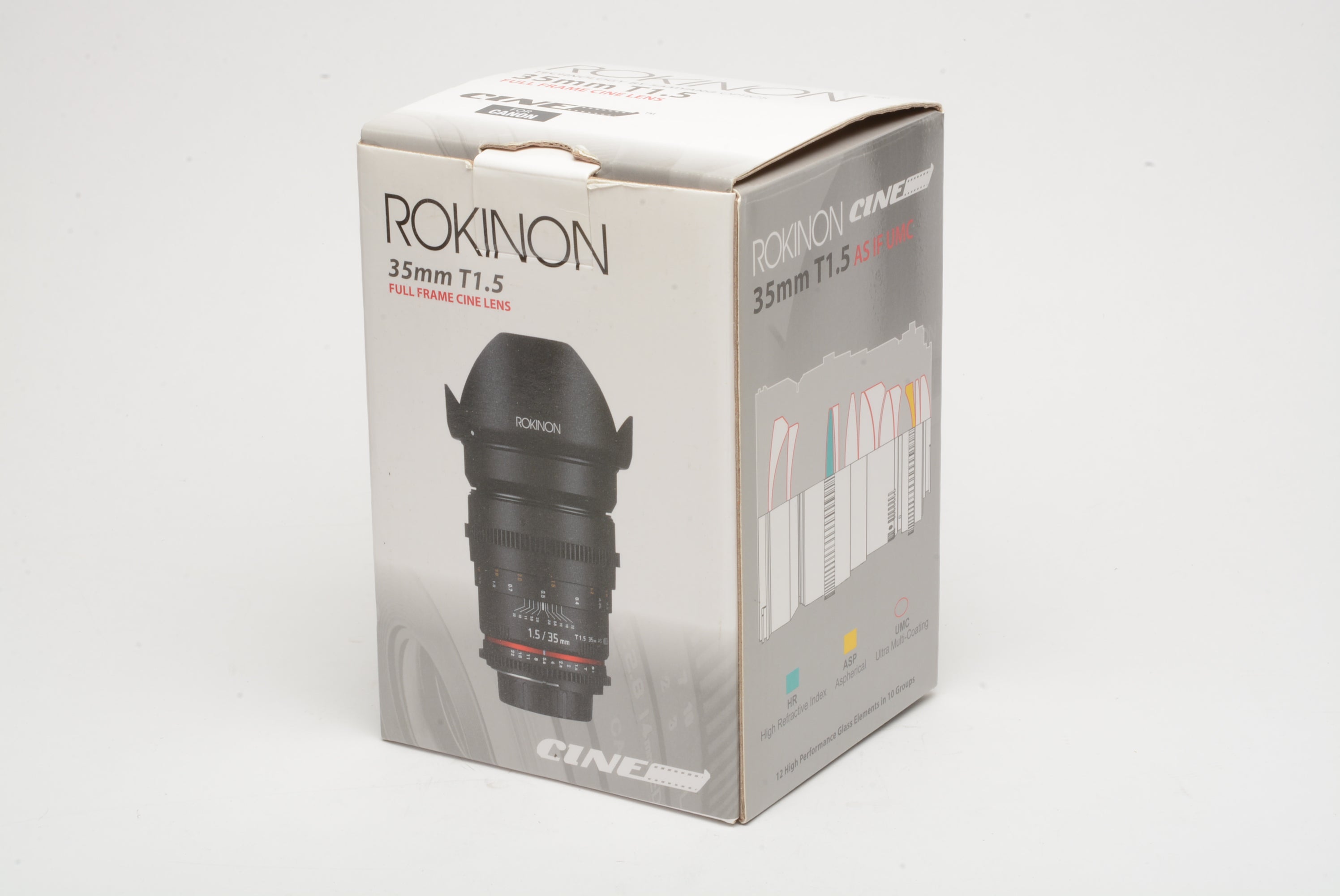 Rokinon 35mm T1.5 AS UMC Full Frame Cine DS Lens for Canon EF