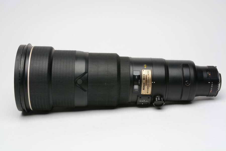 Nikon AF-S Nikkor 500mm f4D II SWM ED IF Telephoto lens, USA, hood 