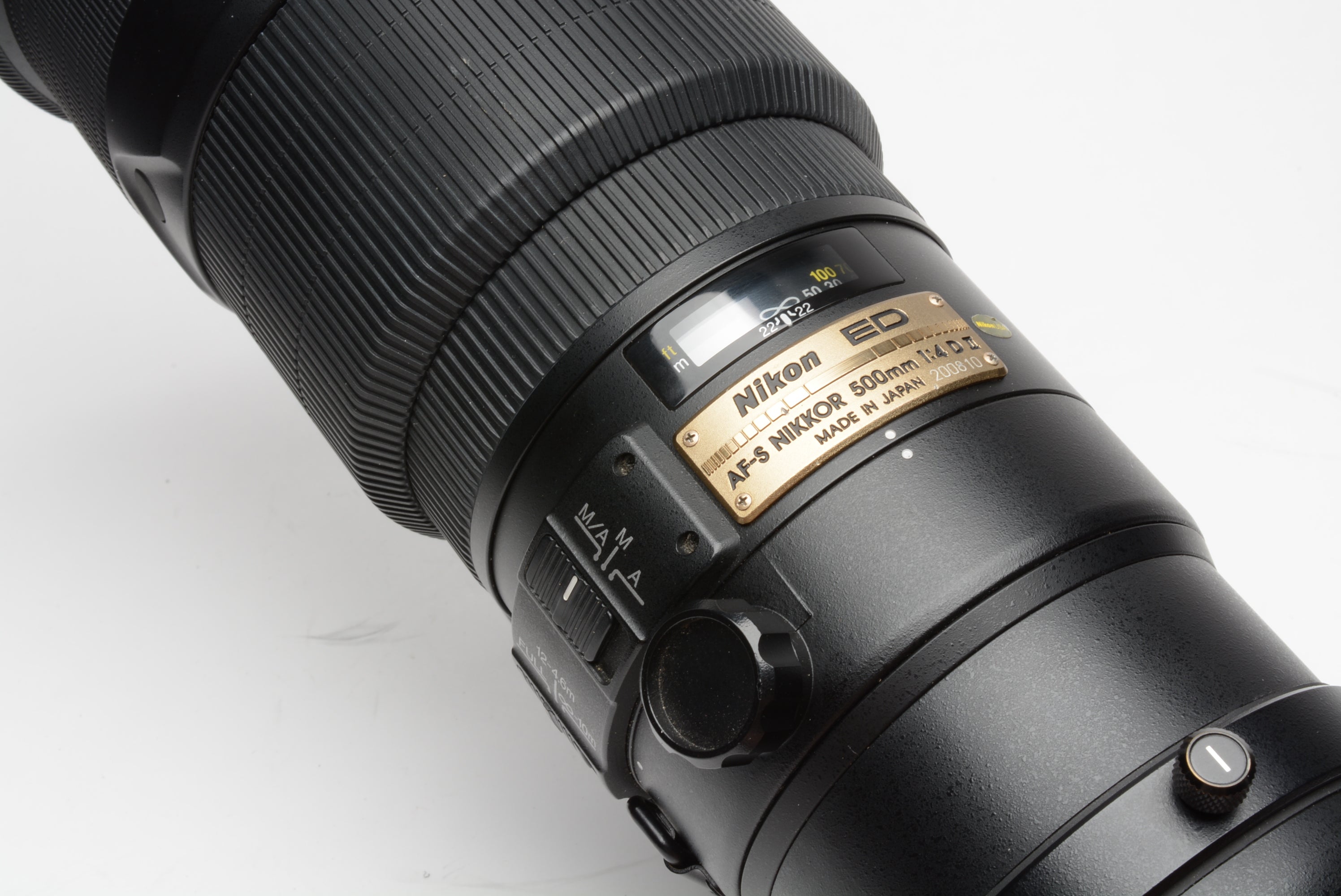 【良品】Nikon AF-S 500mm F4 D Ⅱ 望遠レンズ #515 Nikon AF-S Nikkor 500mm f4D II SWM ED IF Telephoto lens, USA, hood