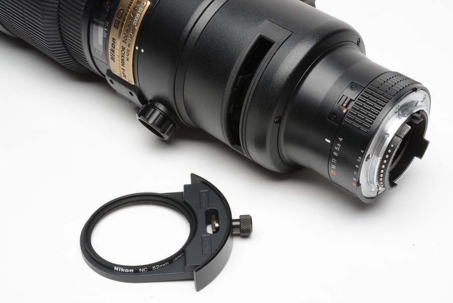 Nikon AF-S Nikkor 500mm f4D II SWM ED IF Telephoto lens, USA, hood 
