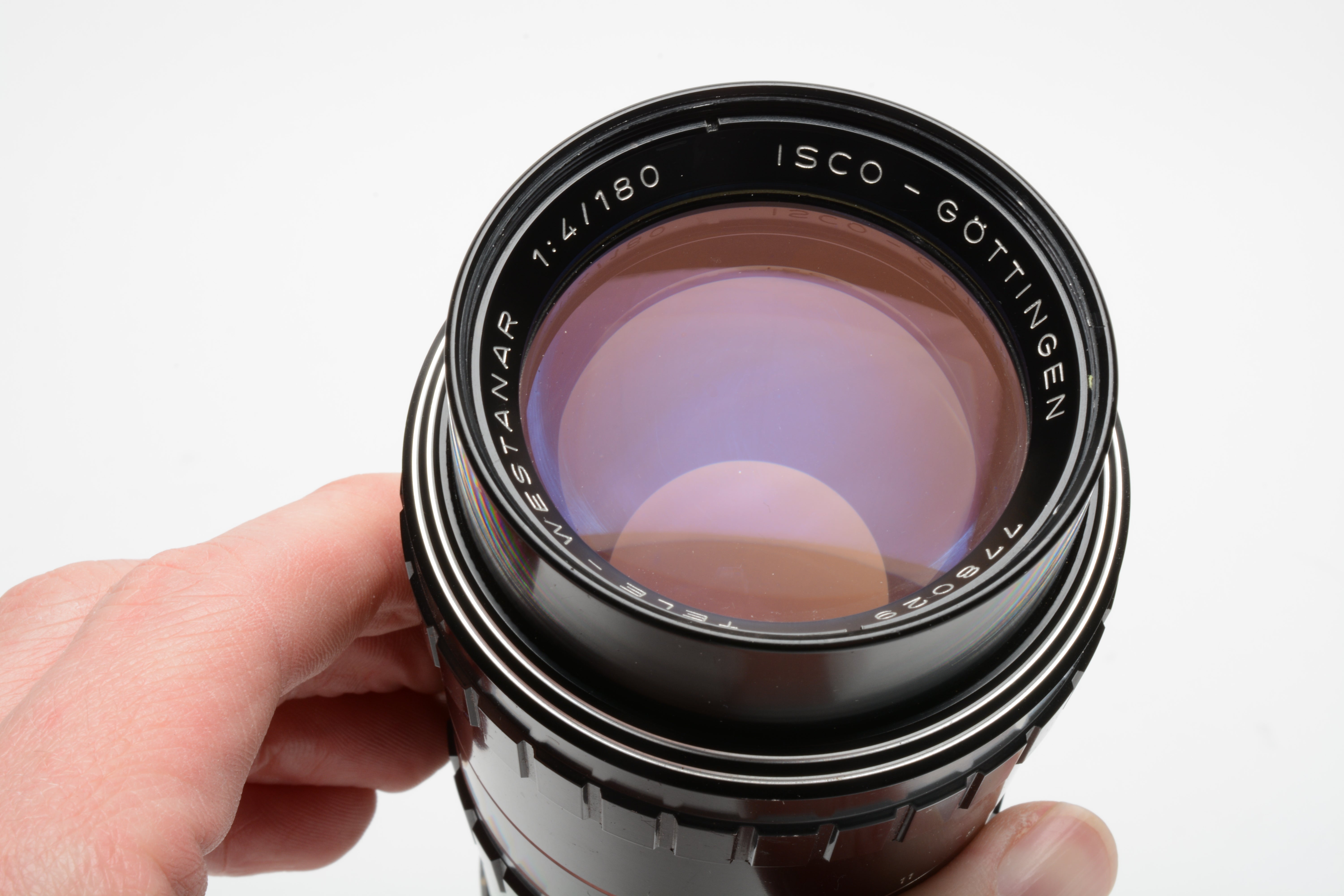 Isco Gottingen 180mm f4 Tele Westanar lens M42 mount, caps, nice