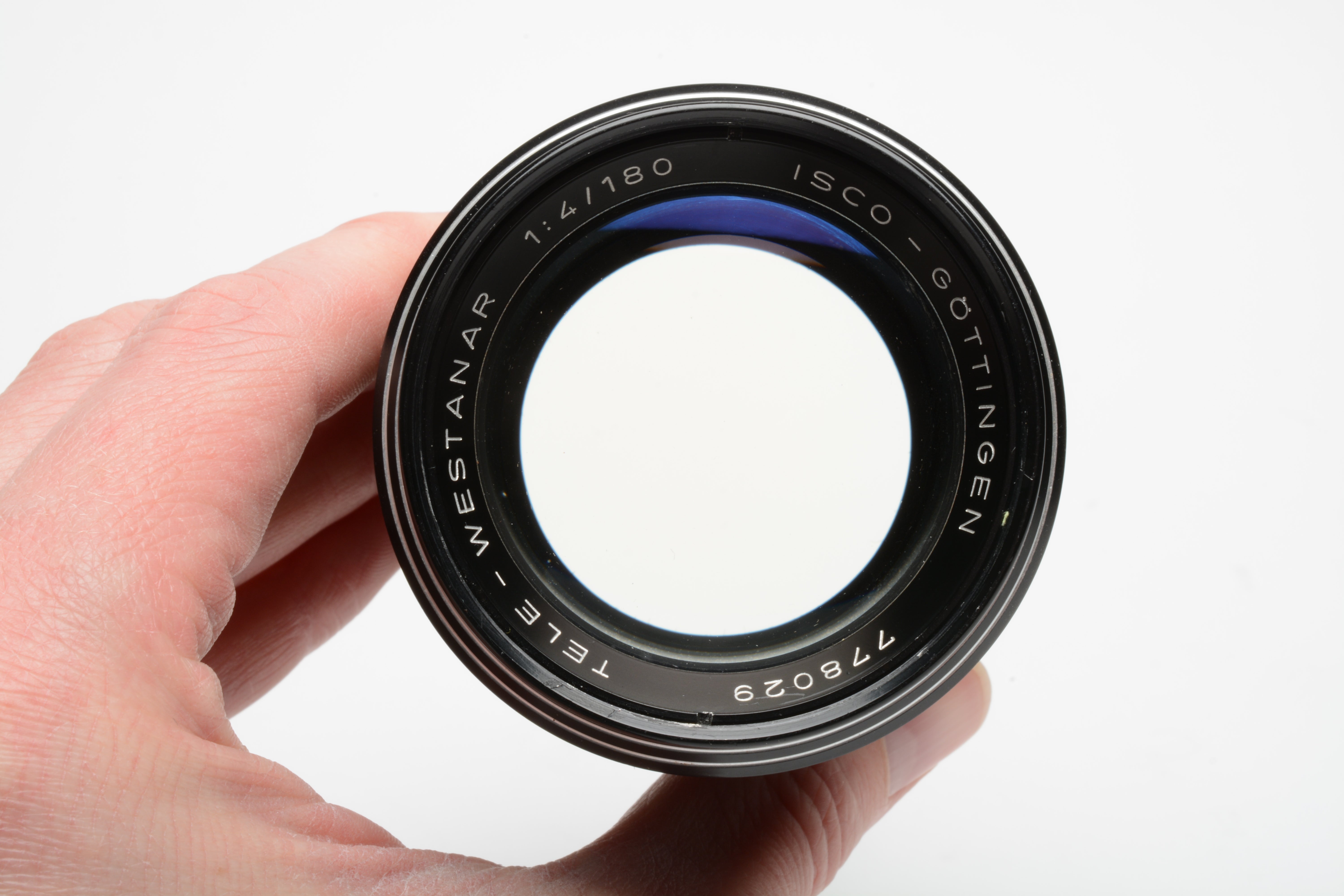 Isco Gottingen 180mm f4 Tele Westanar lens M42 mount, caps, nice