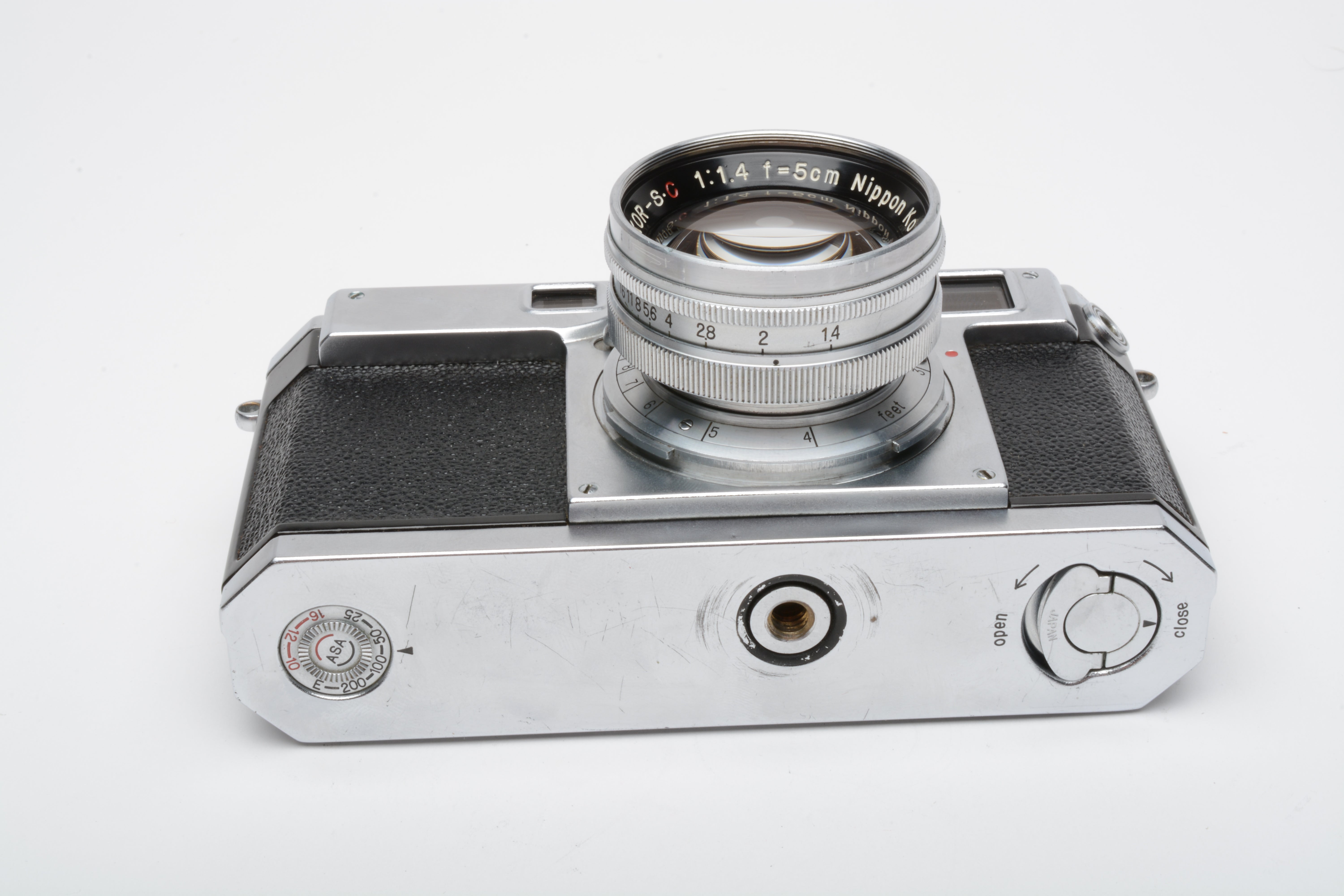 Nikon S2 Chrome Nippon Kogaku Rangefinder Camera w/5cm f1.4 Lens