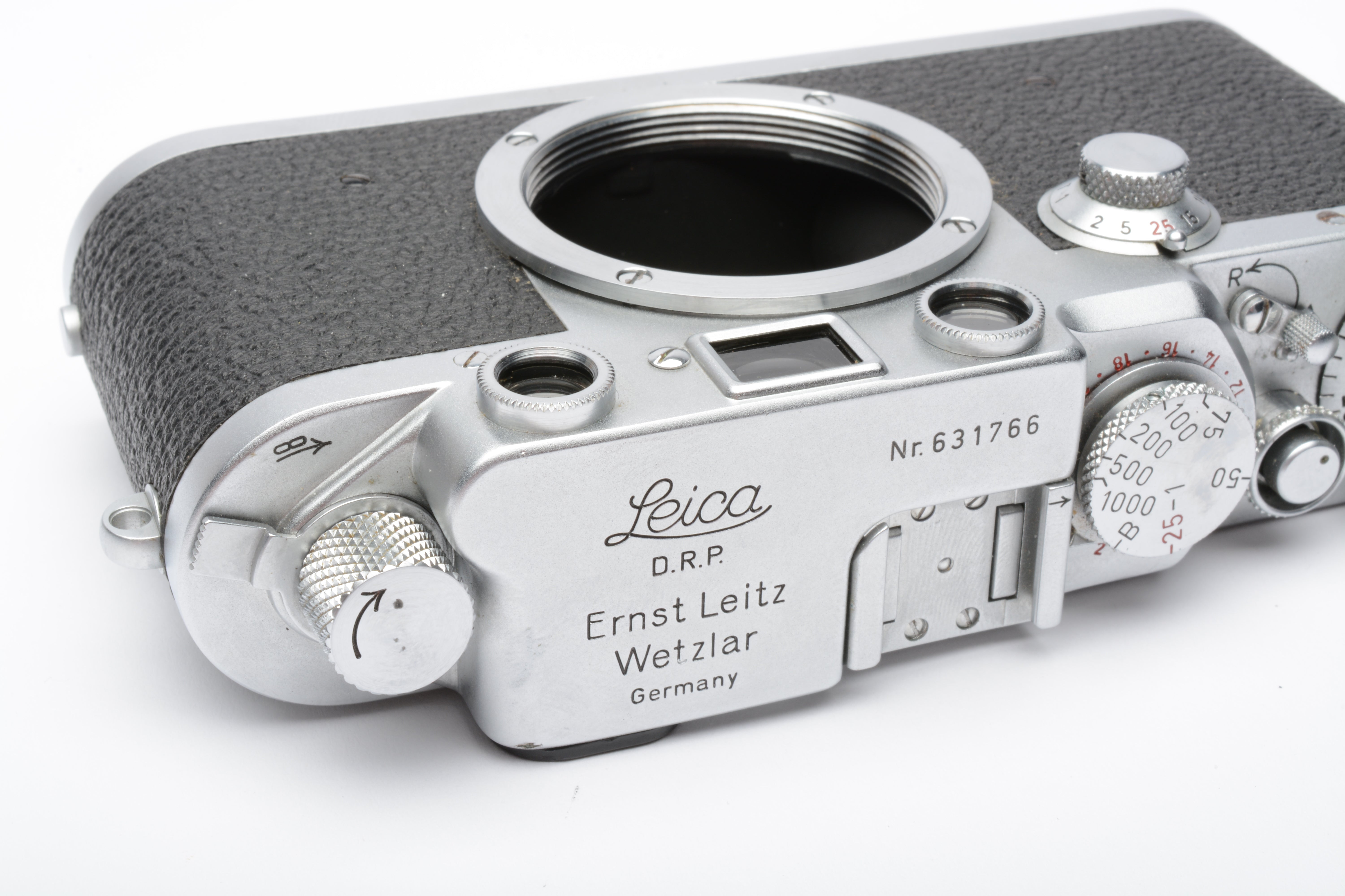 Leica IIIf 35mm rangefinder camera red dial, works great! Very