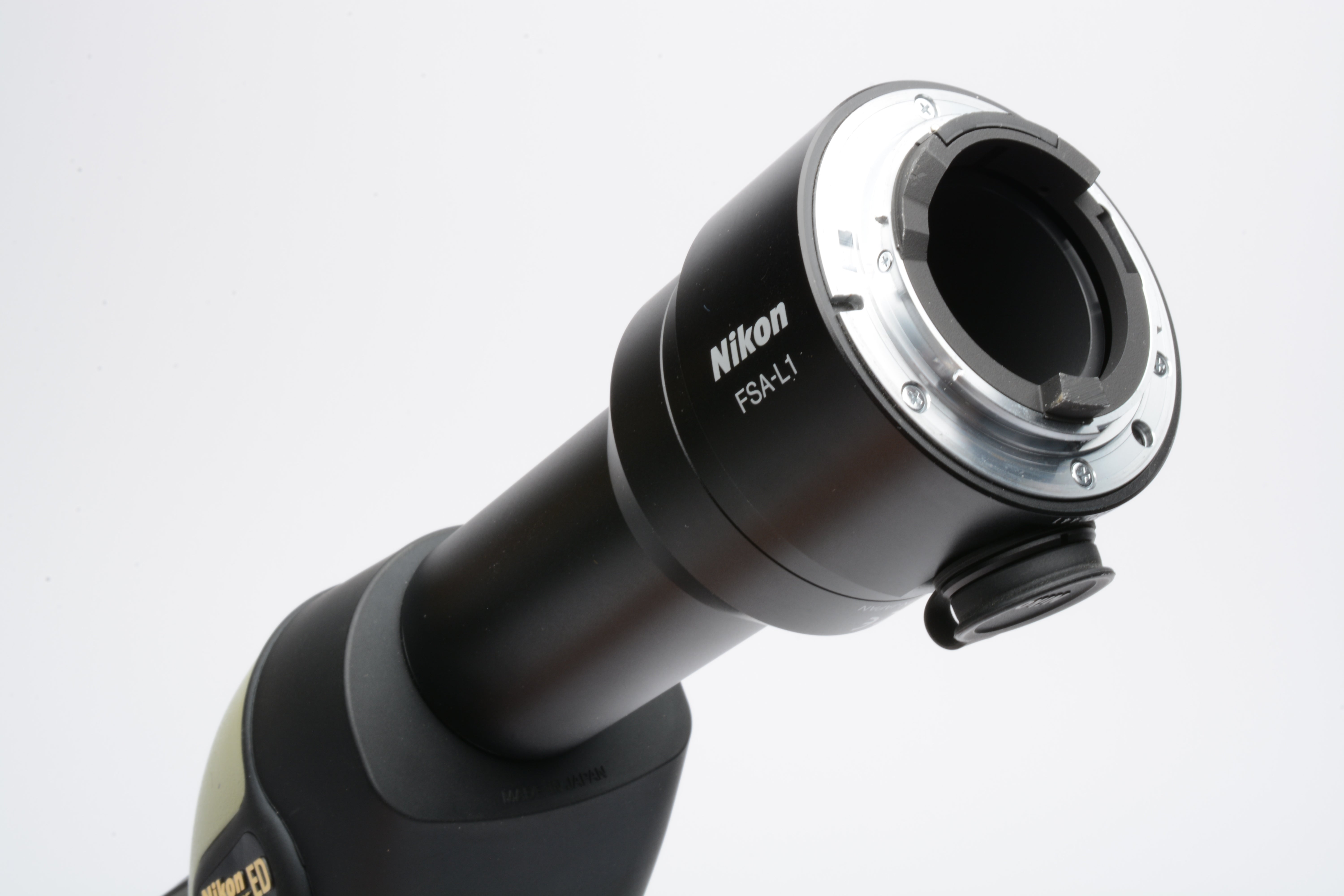 Nikon Fieldscope ED D=60 w/FSA-L1 camera mount adapter, case, very