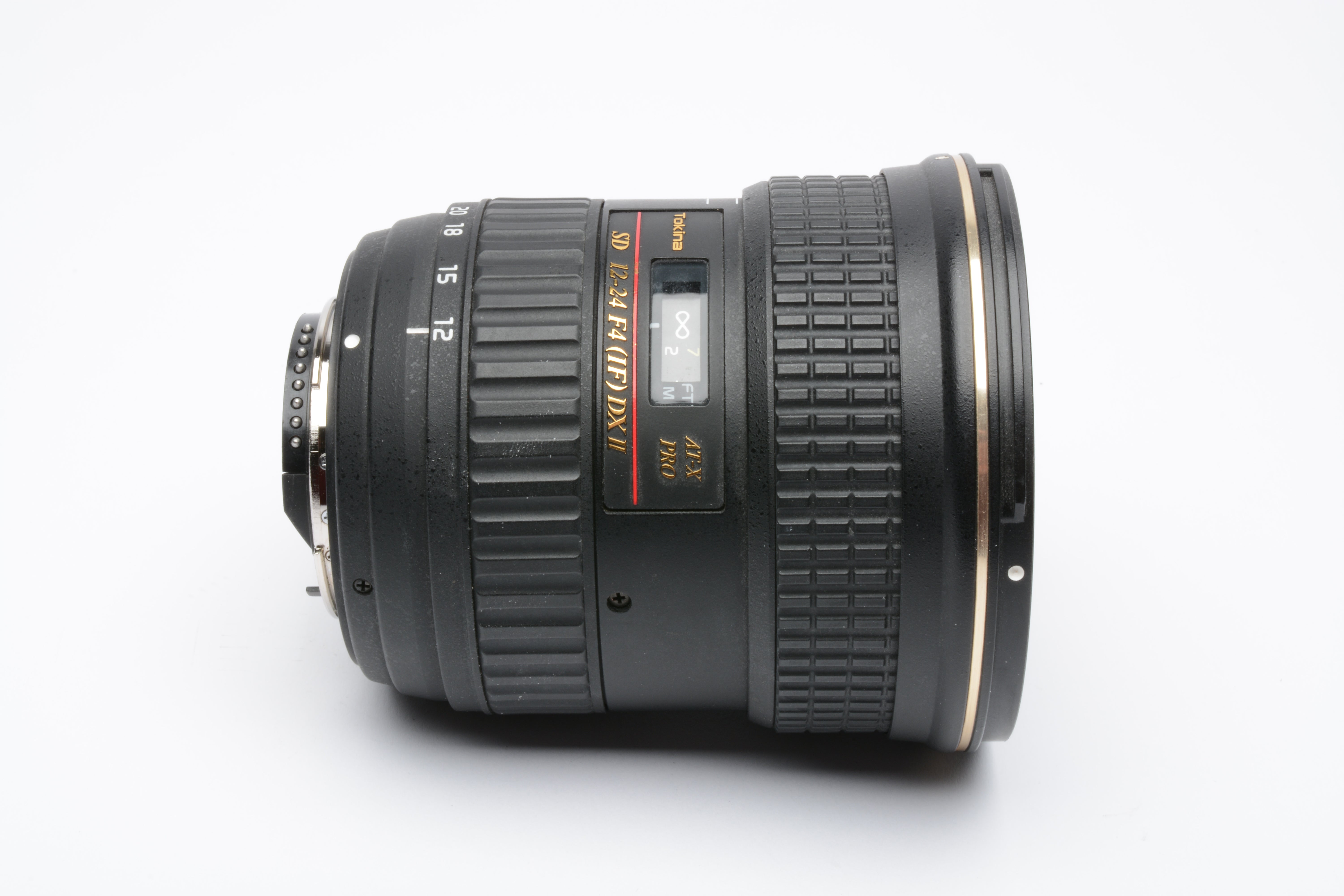 Tokina SD AF 12-24mm f4 IF DX II AT-X Pro for Nikon, caps, nice
