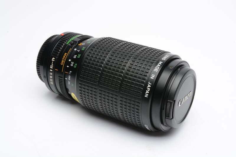 Canon FD 75-200mm f4.5 zoom lens, very clean, caps | eBay