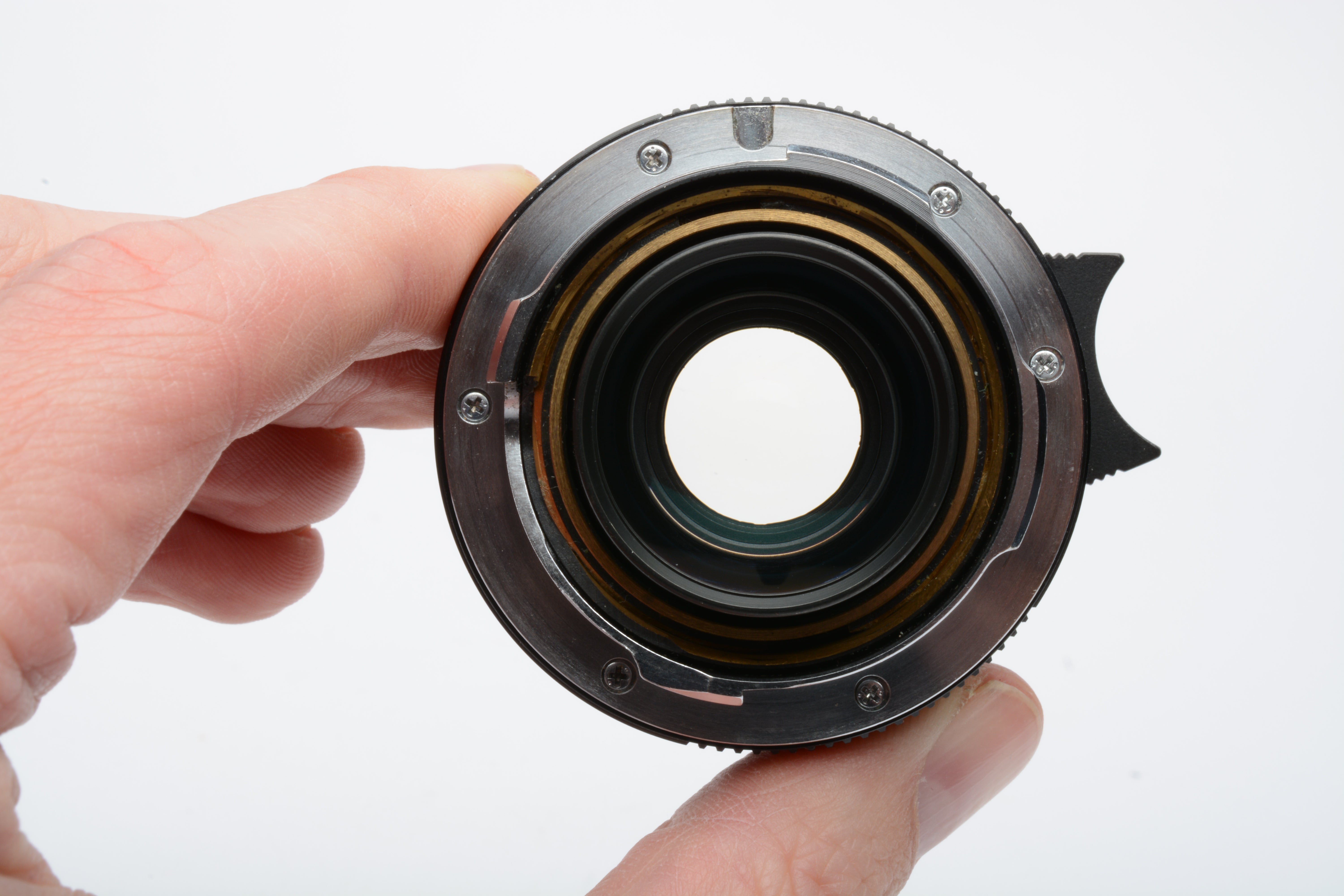 Leica 35mm f/2 Asph. Summicron-M Black Lens #11879, hood, caps