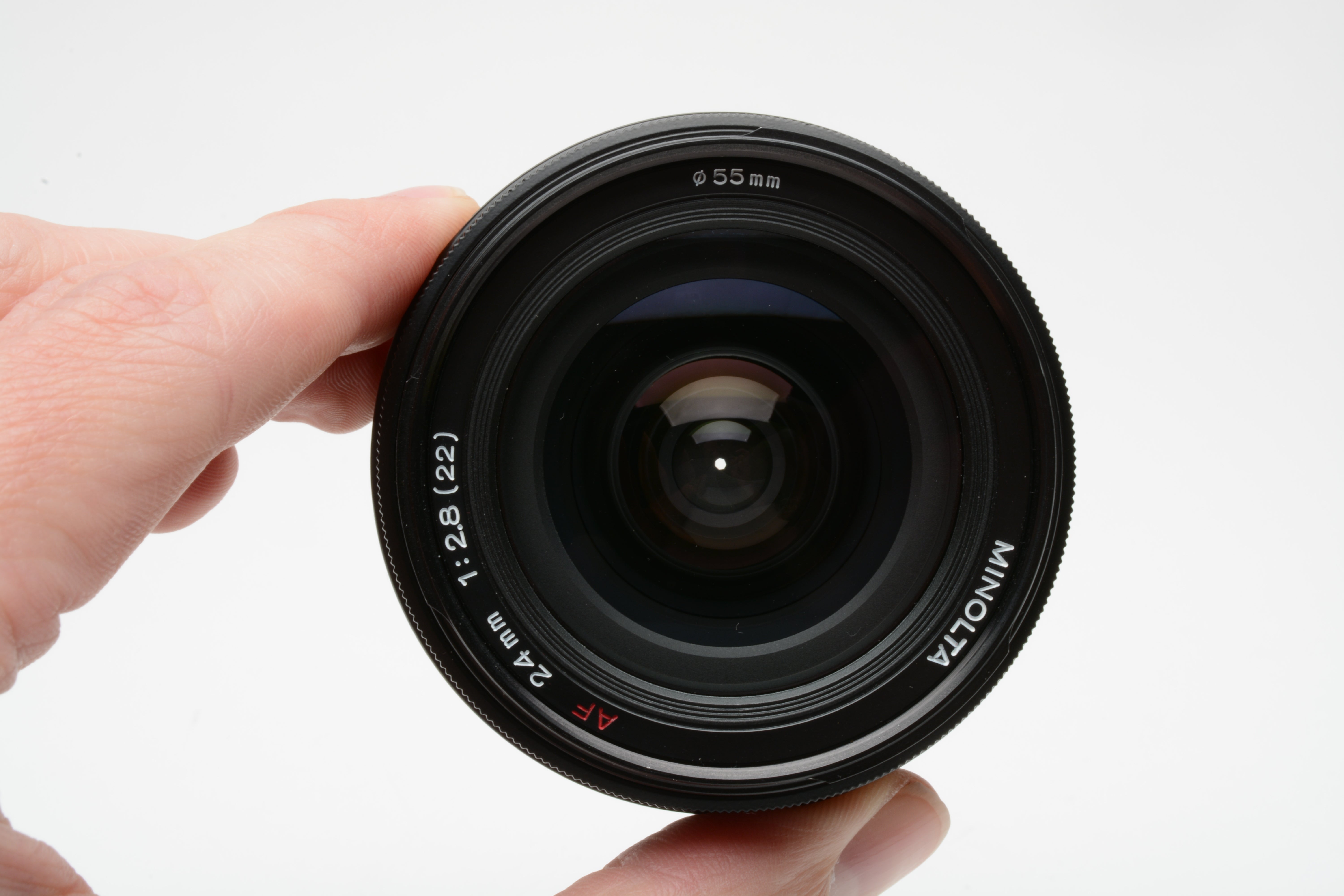 Minolta ミノルタ AF 24mm f2.8 Lens Minolta AF 24mm F/2.8 for Sony Minolta A mount w/hood