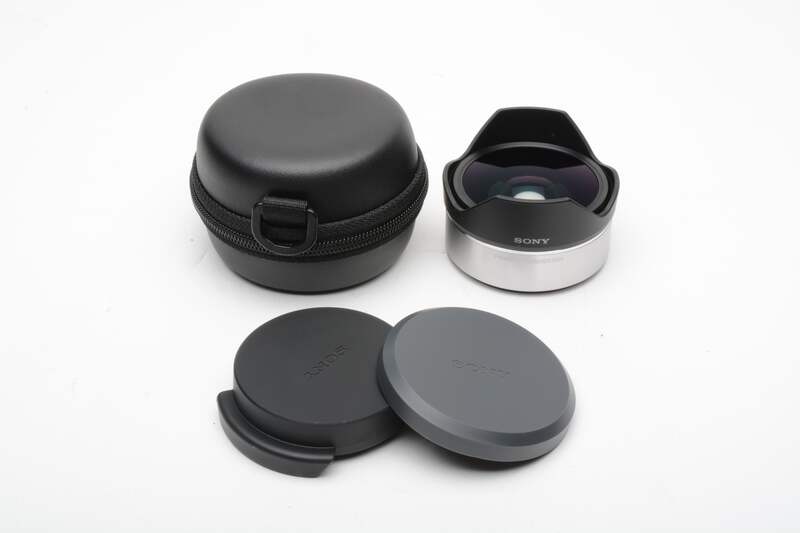 Sony VCL-ECF1 Fisheye Converter w/caps and case, Mint-, Barely