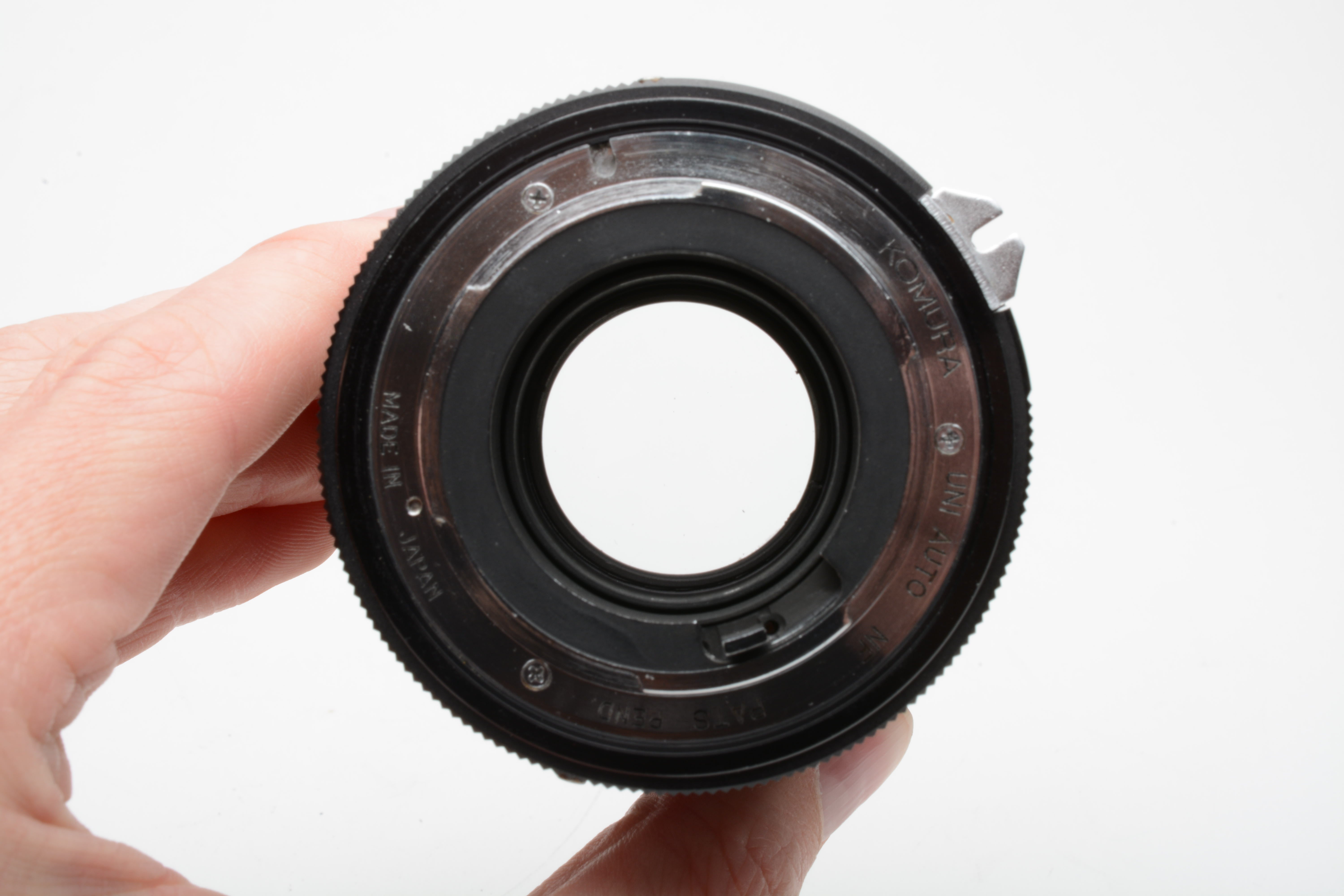 Sankyo Kohki Super Komura 100mm f2.5 lens Nikon F mount, clean