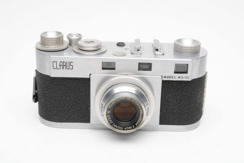 Clarus MS-35 35mm Camera w/Wollensak 50mm f2.8 lens, tested, works