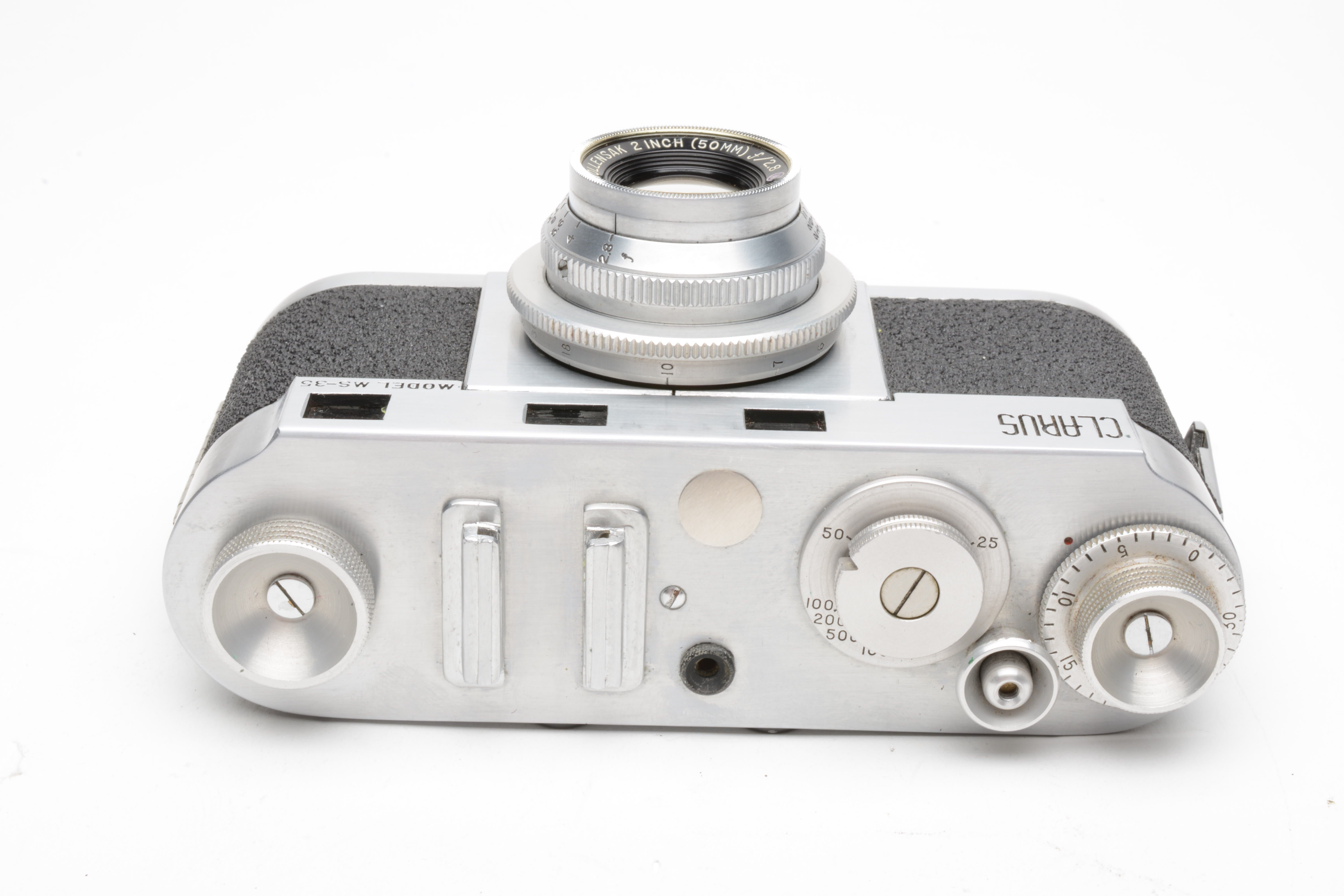 Clarus MS-35 35mm Camera w/Wollensak 50mm f2.8 lens, tested, works