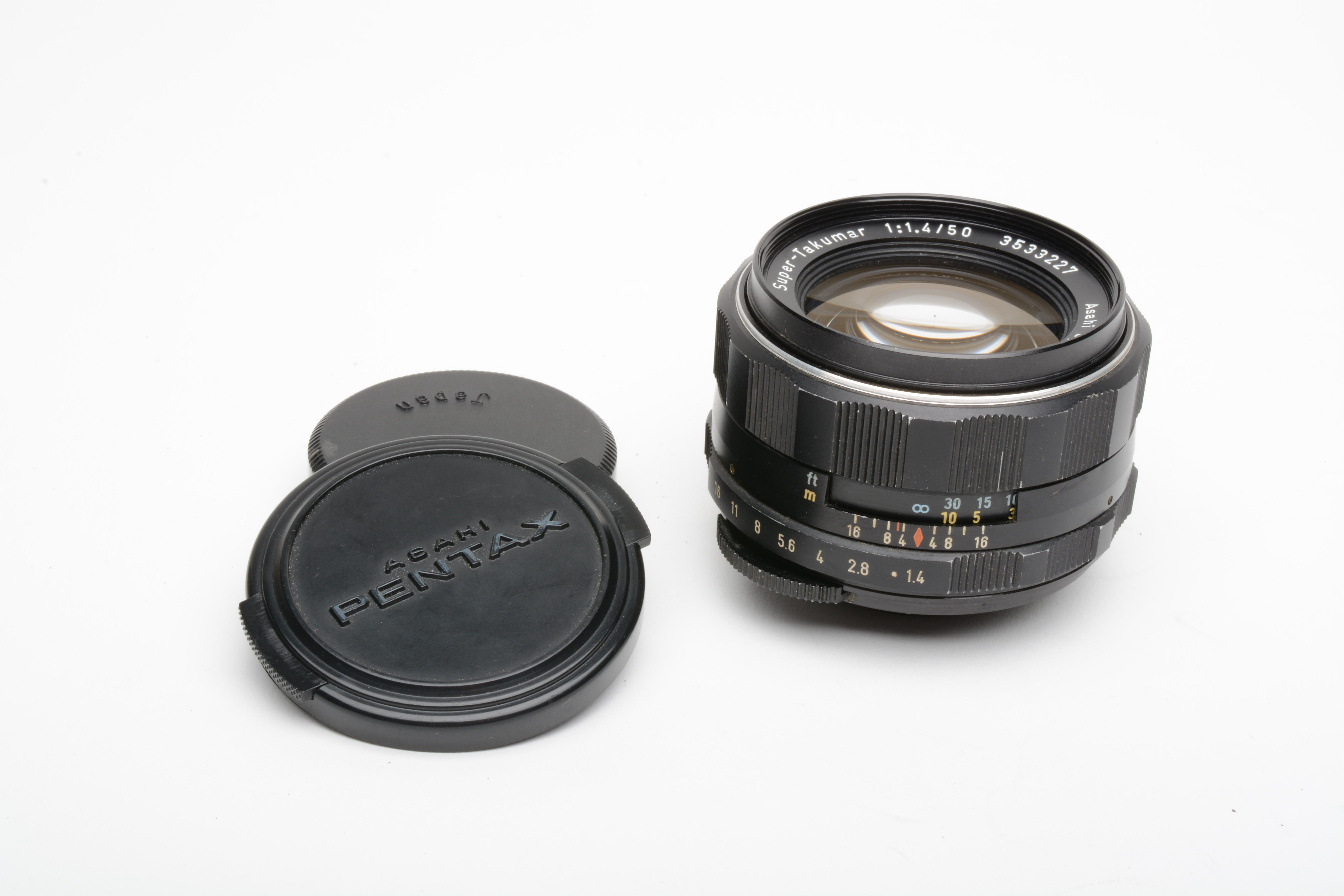 PENTAX Super Takumar 50mm f1.4 m42マウント Pentax Super-Takumar 50mm f1.4 M42 mount lens, caps, sharp