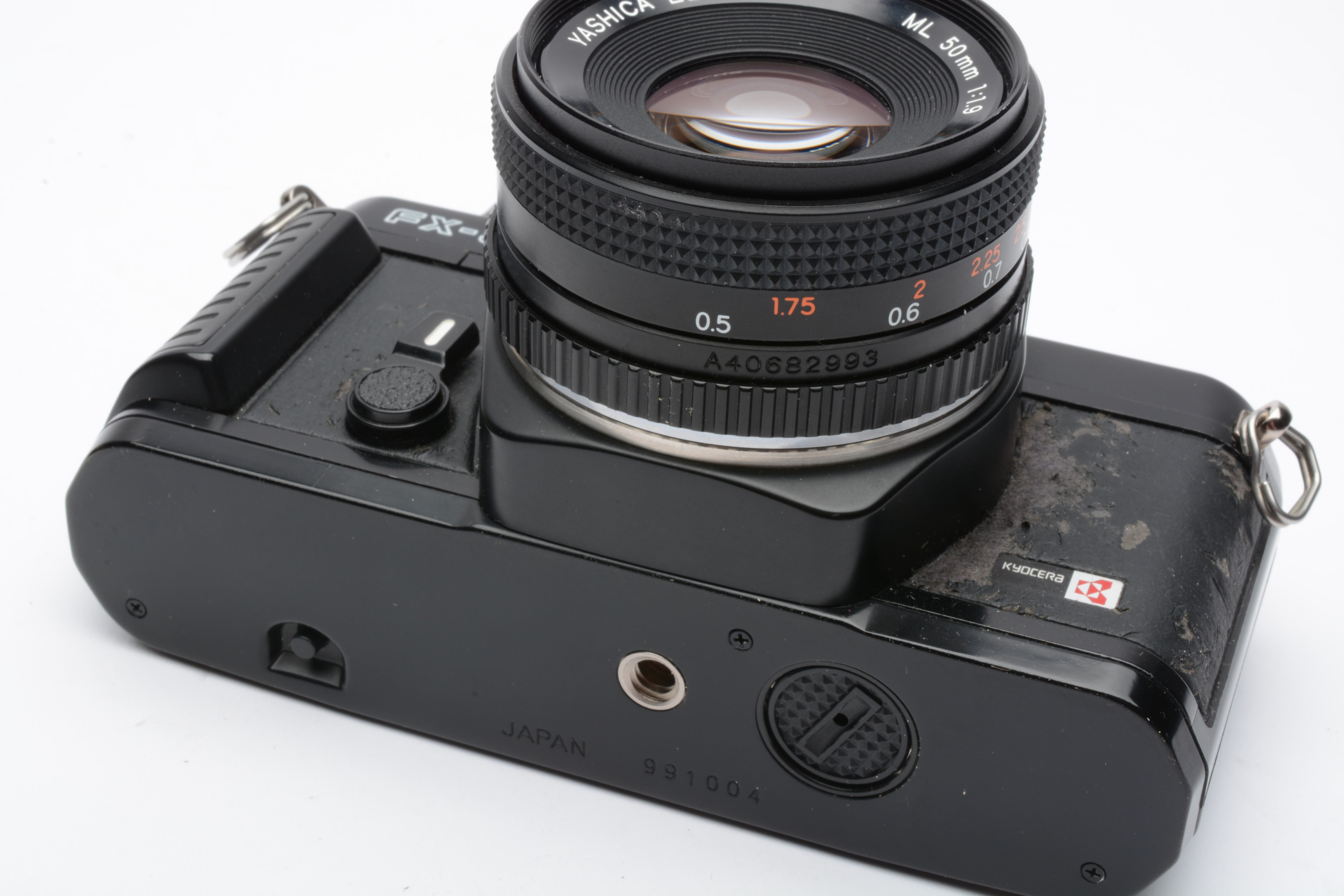 Yashica FX-3 35mm SLR w/50mm F1.9 ML lens, manual, cap, new seals