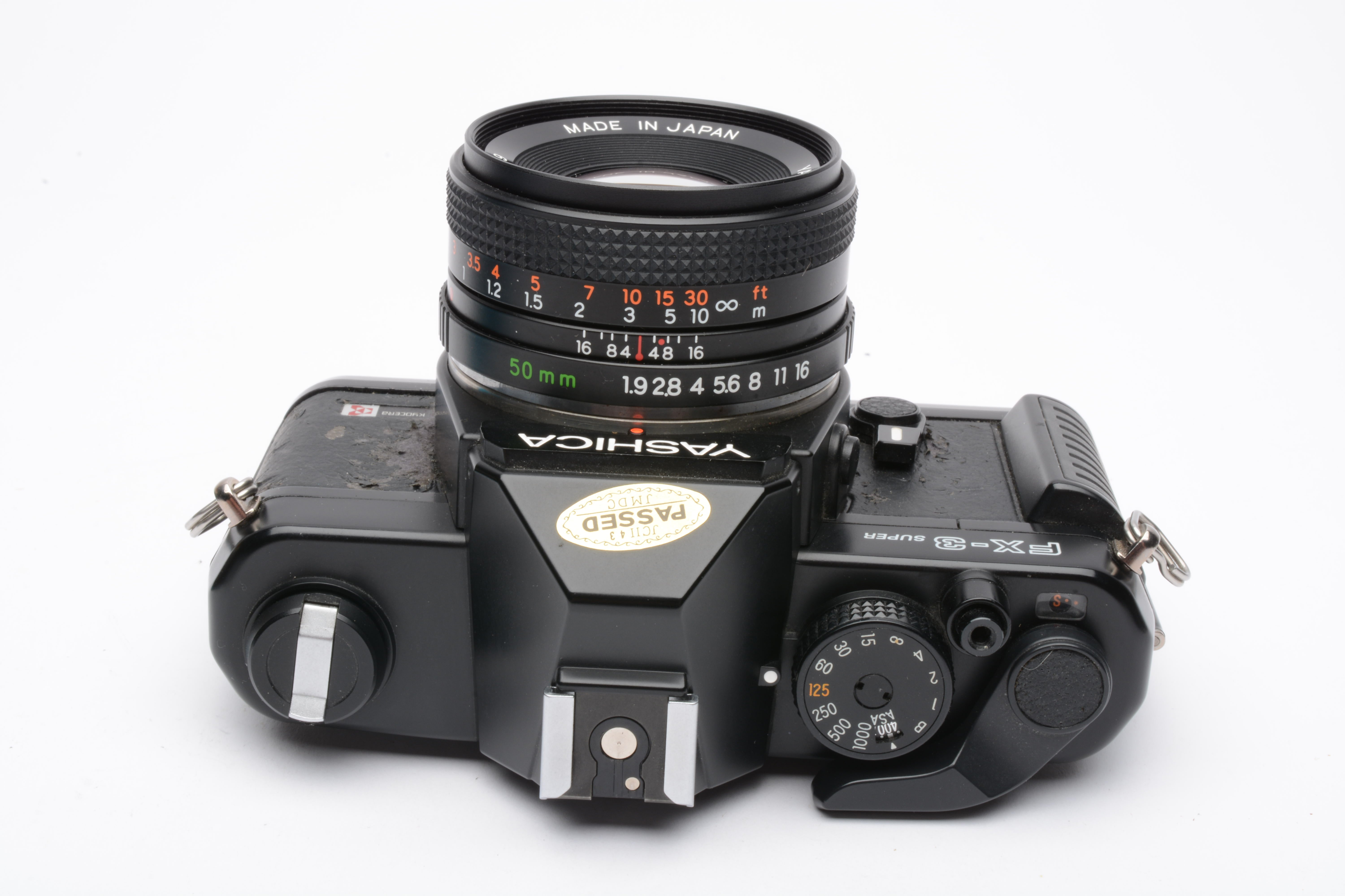 Yashica FX-3 35mm SLR w/50mm F1.9 ML lens, manual, cap, new seals