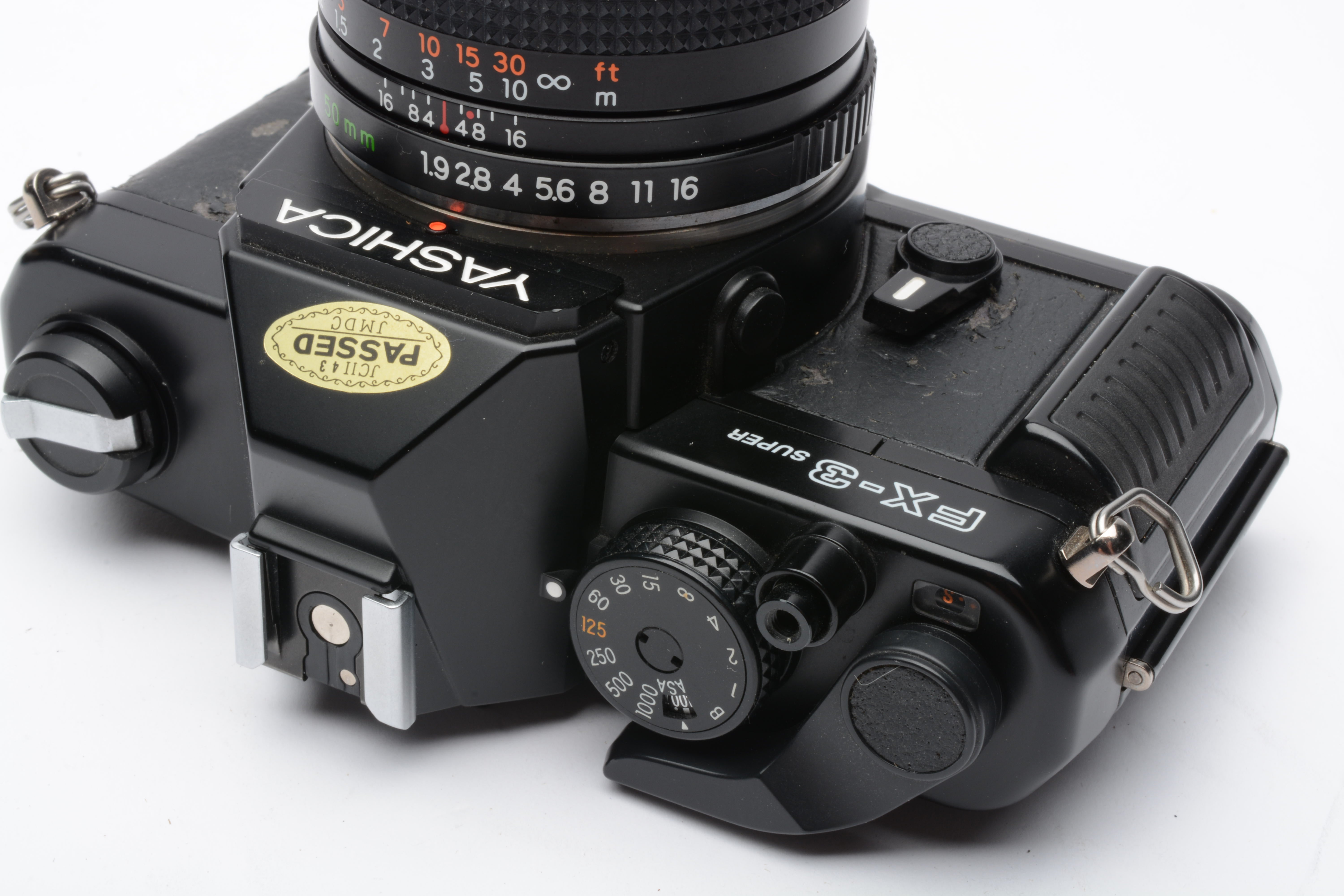 Yashica FX-3 35mm SLR w/50mm F1.9 ML lens, manual, cap, new seals