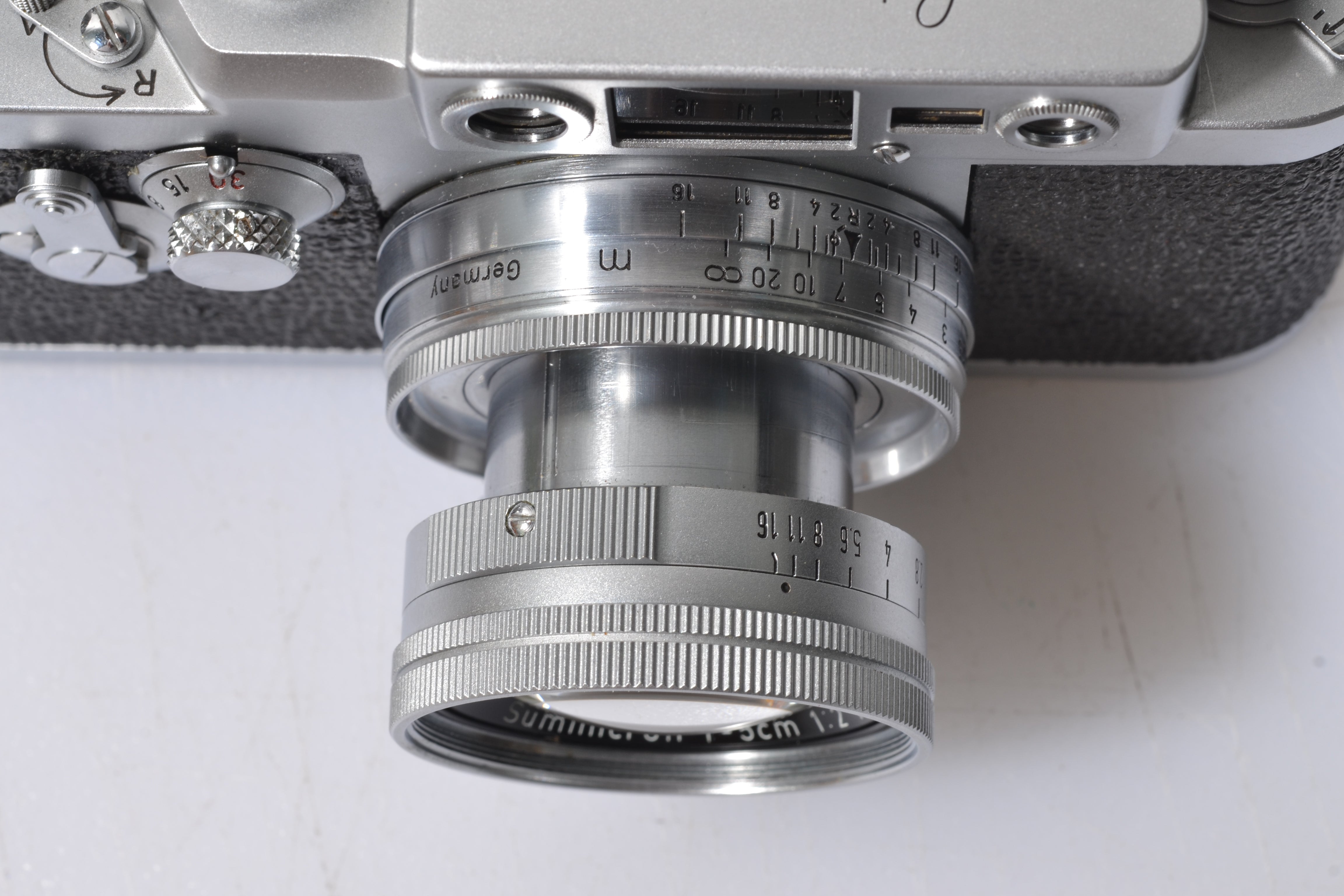 Leica IIIG w/Summicron 50mm f2 Collapsible lens, cap, CLA'd