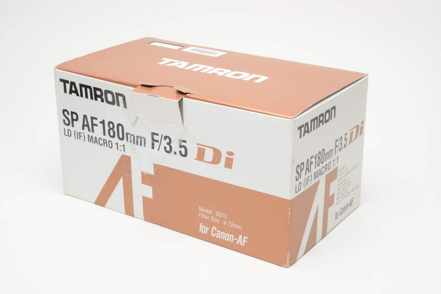 【美品】TAMRON SP AF 180mm F3.5 1:1 Nikon用 Tamron SP AF 180mm f3.5 Di LD IF 1:1 Macro Nikon Mount, hood+