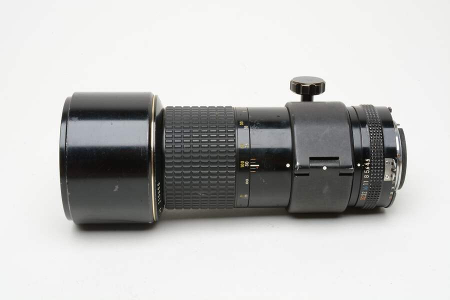 Nikon Nikkor MF 300mm f4.5 ED IF AIS telephoto lens, well used