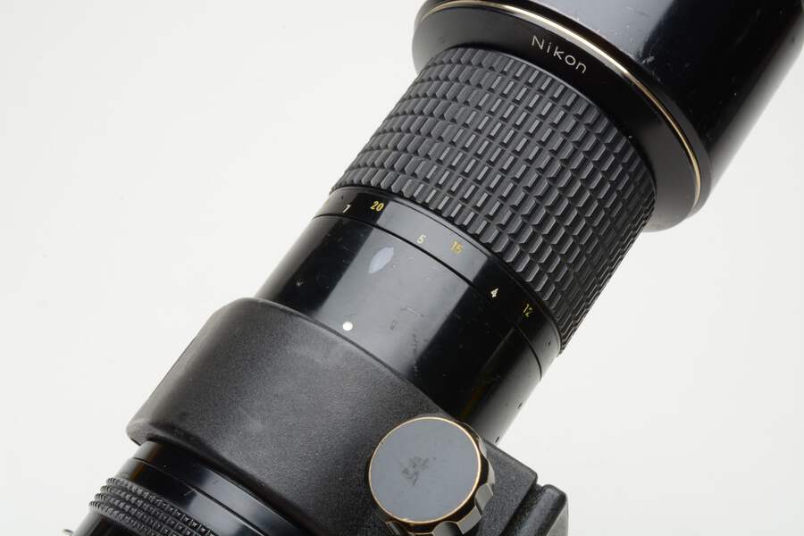 Nikon Nikkor MF 300mm f4.5 ED IF AIS telephoto lens, well used