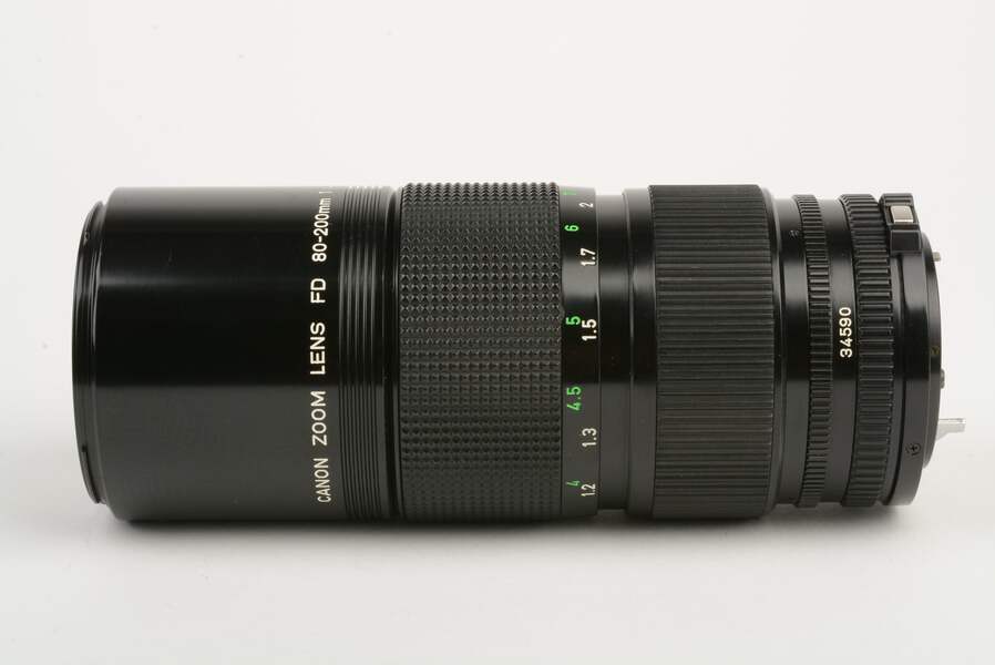 Canon FD 80-200mm f4 2-Touch NFD Zoom Lens, Pola. + case, Very